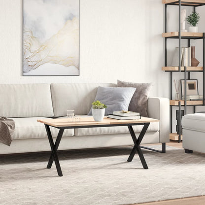 vidaXL Couchtisch-Gestell in X-Form 80x40x43 cm Stahl