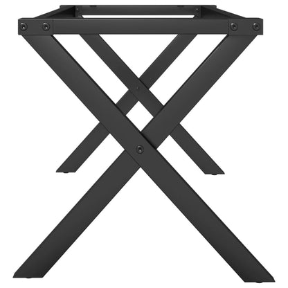 vidaXL Couchtisch-Gestell in X-Form 80x40x43 cm Stahl