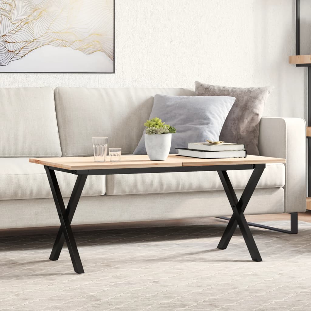 vidaXL Couchtisch-Gestell in X-Form 80x40x43 cm Stahl