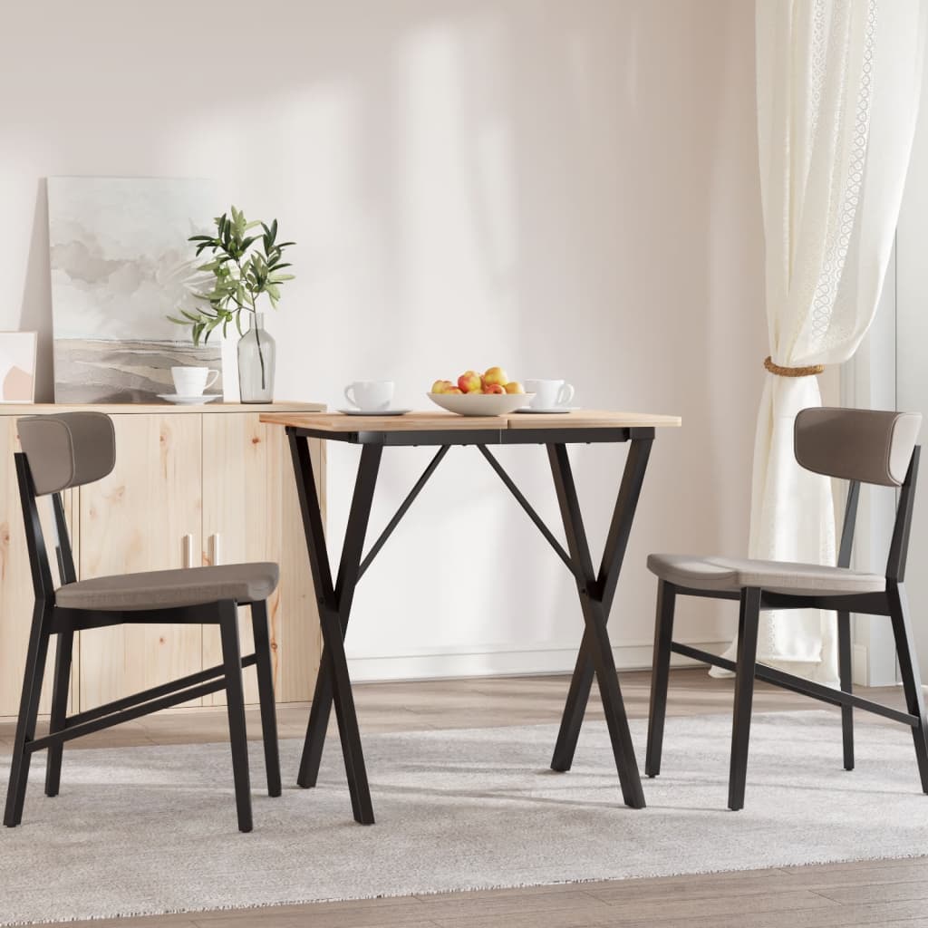 vidaXL Esstisch-Gestell in X-Form 50x40x73 cm Stahl
