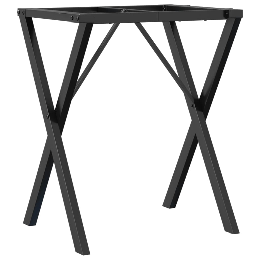 vidaXL Esstisch-Gestell in X-Form 60x40x73 cm Stahl