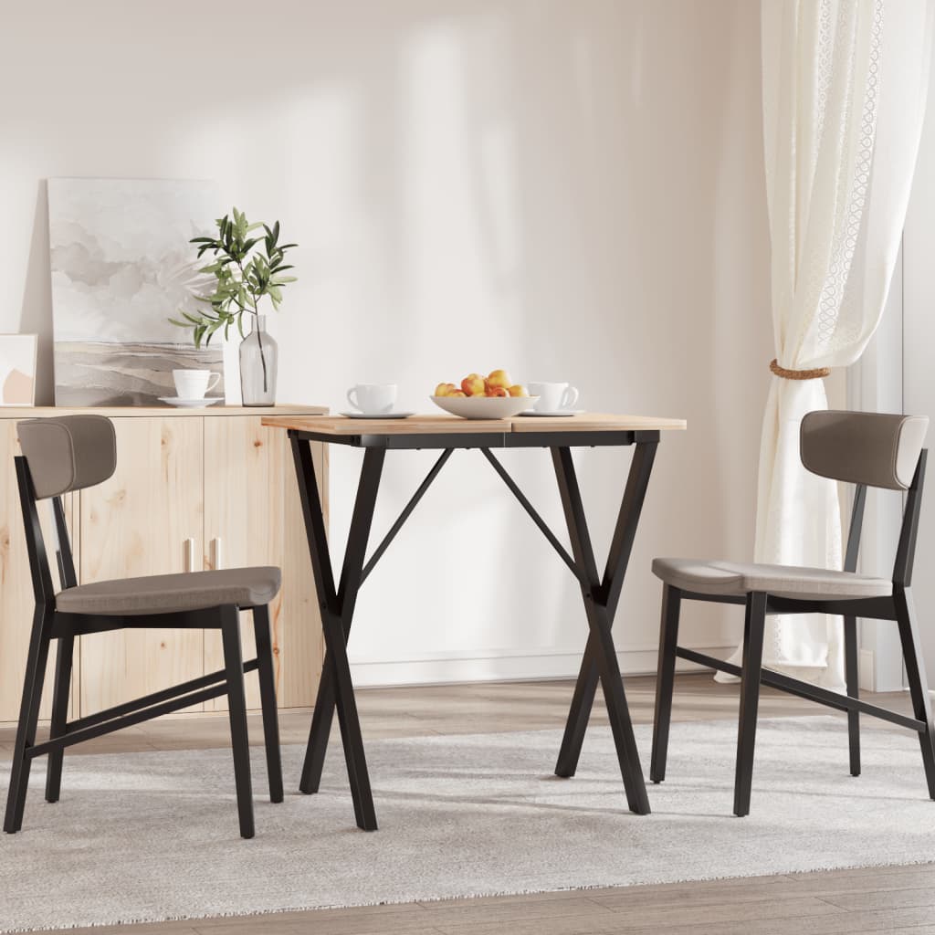vidaXL Esstisch-Gestell in X-Form 60x40x73 cm Stahl