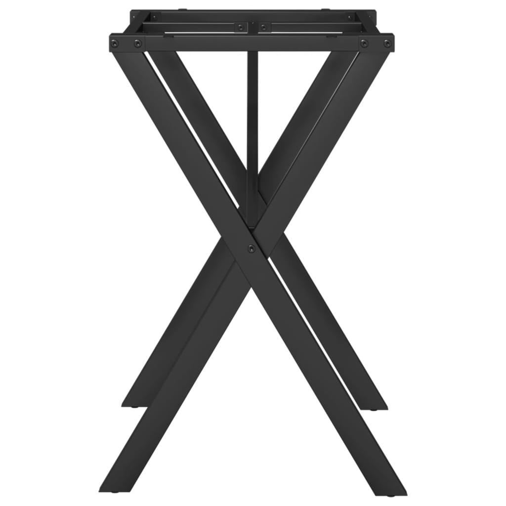 vidaXL Esstisch-Gestell in X-Form 60x40x73 cm Stahl