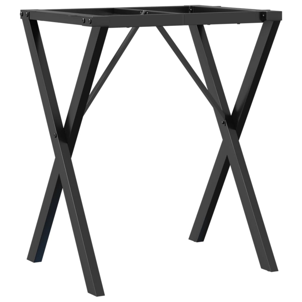 vidaXL Esstisch-Gestell in X-Form 60x40x73 cm Stahl
