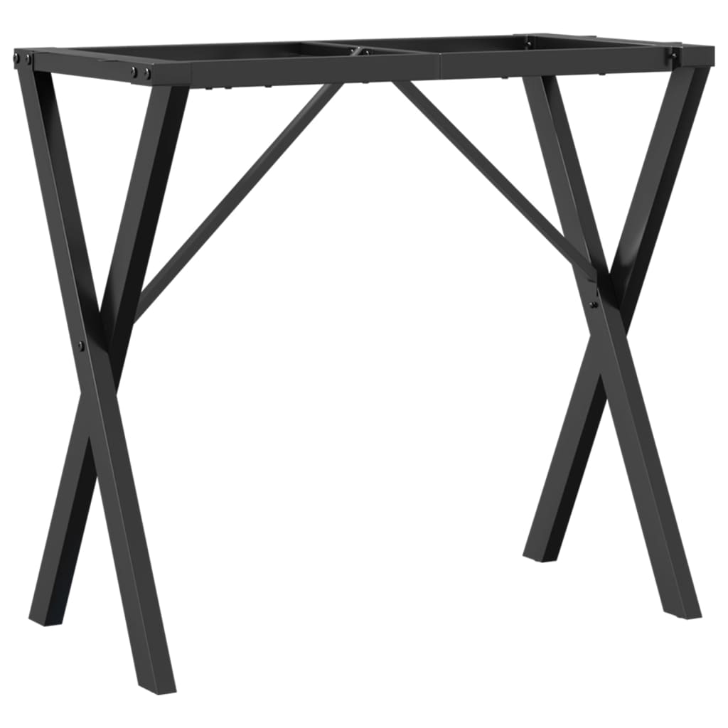 vidaXL Esstisch-Gestell in X-Form 80x40x73 cm Stahl