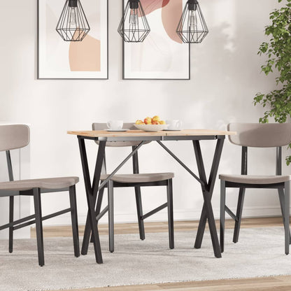 vidaXL Esstisch-Gestell in X-Form 80x40x73 cm Stahl