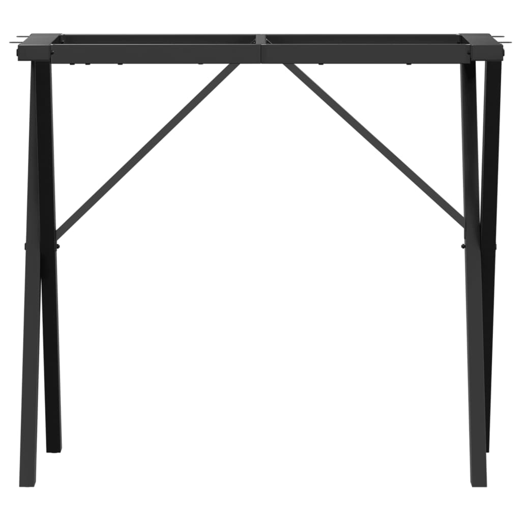 vidaXL Esstisch-Gestell in X-Form 80x40x73 cm Stahl