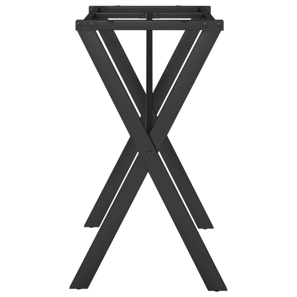 vidaXL Esstisch-Gestell in X-Form 80x40x73 cm Stahl