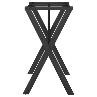 vidaXL Esstisch-Gestell in X-Form 80x40x73 cm Stahl
