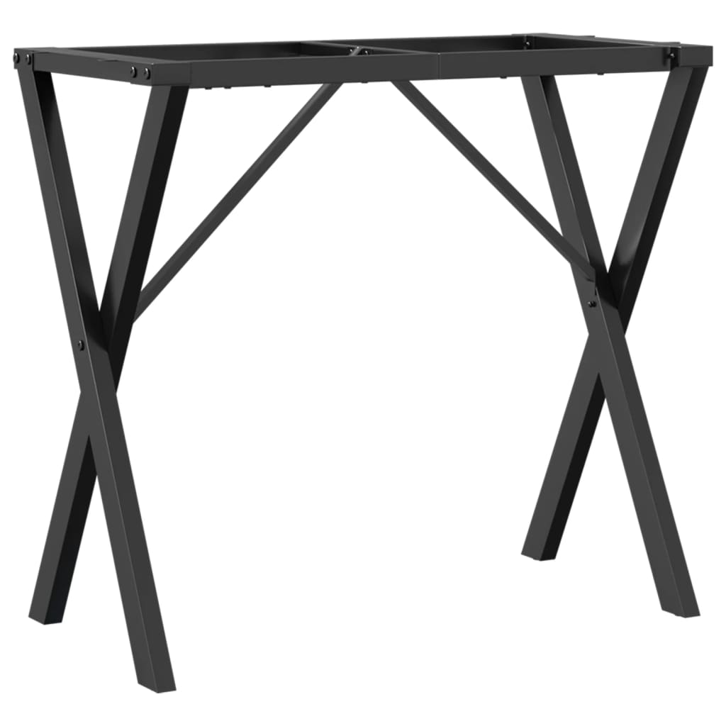 vidaXL Esstisch-Gestell in X-Form 80x40x73 cm Stahl