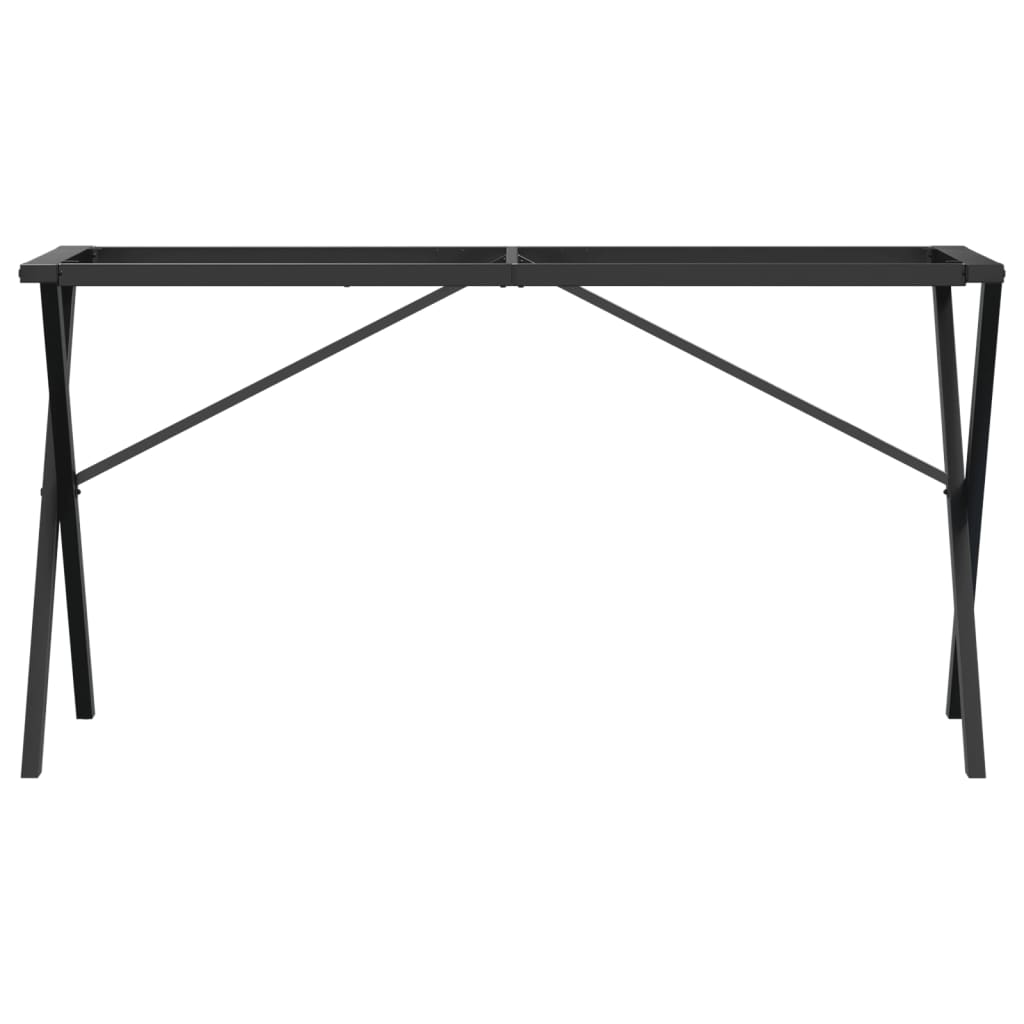 vidaXL Esstisch-Gestell in X-Form 120x60x73 cm Stahl