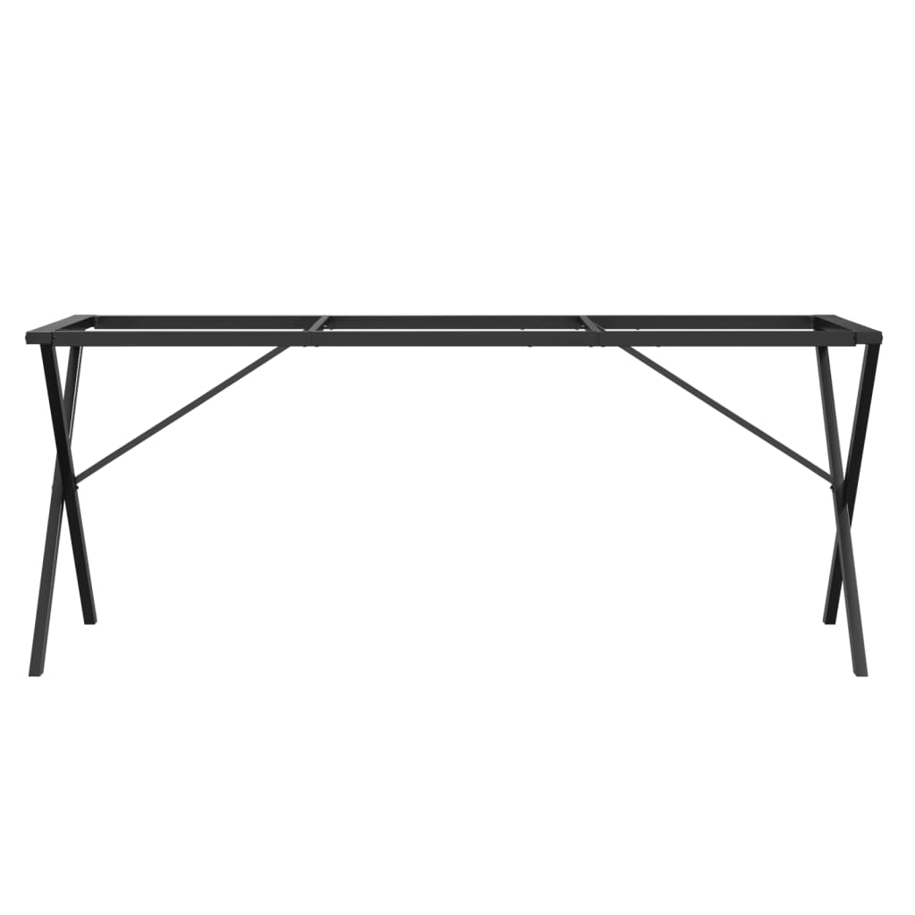 vidaXL Esstisch-Gestell in X-Form 180x80x73 cm Stahl