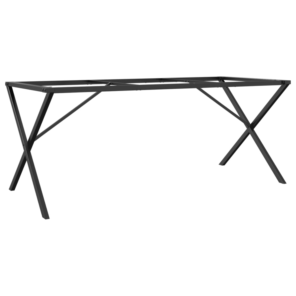 vidaXL Esstisch-Gestell in X-Form 180x80x73 cm Stahl