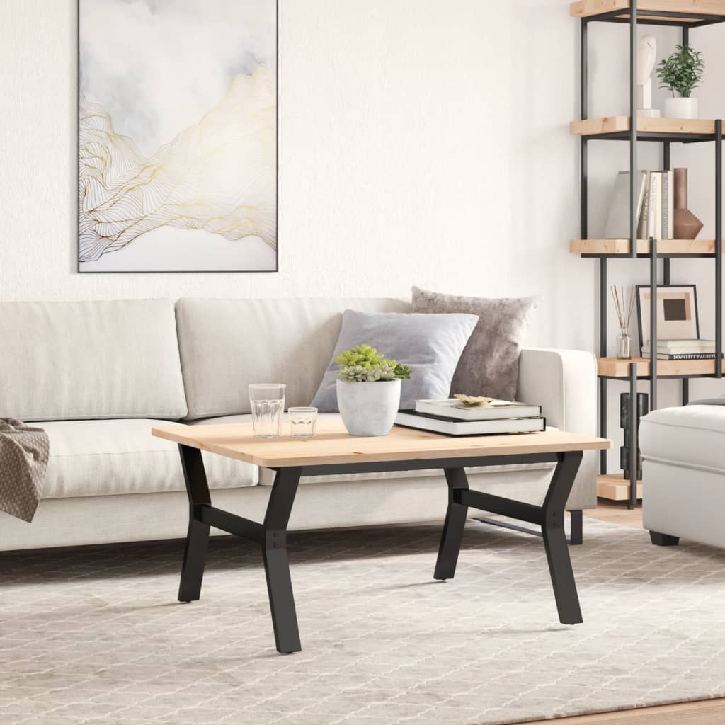 vidaXL Couchtisch-Gestell in Y-Form 80x70x43 cm Stahl