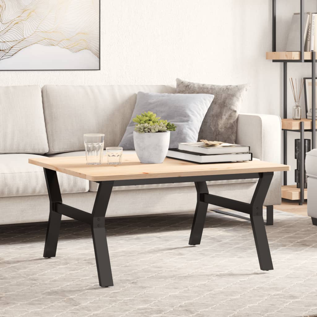 vidaXL Couchtisch-Gestell in Y-Form 80x70x43 cm Stahl