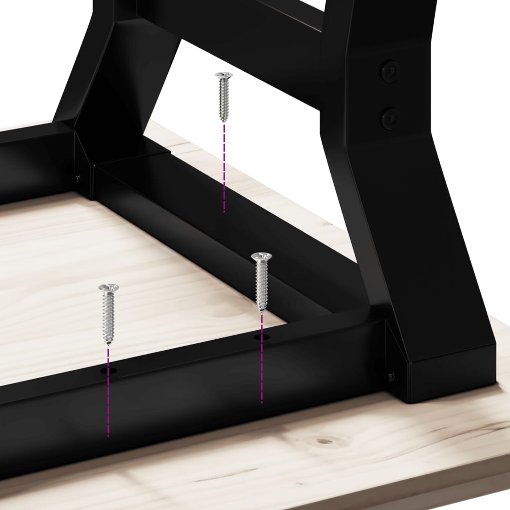 vidaXL Couchtisch-Gestell in Y-Form 90x30x43 cm Stahl