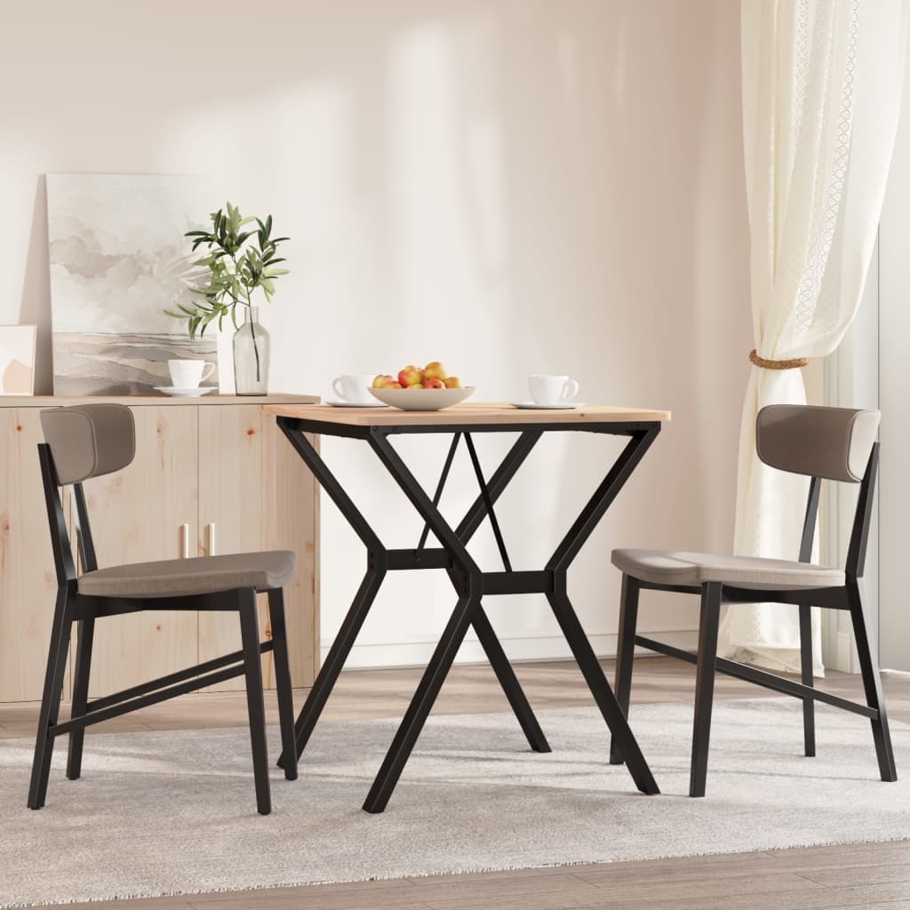 vidaXL Esstisch-Gestell in Y-Form 60x60x73 cm Stahl
