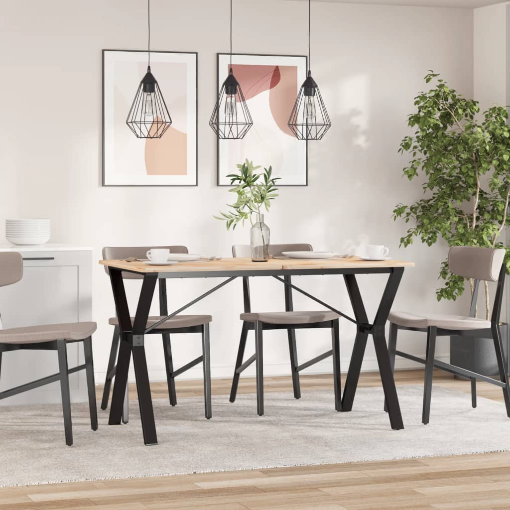 vidaXL Esstisch-Gestell in Y-Form 120x60x73 cm Stahl