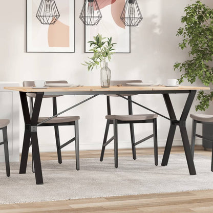 vidaXL Esstisch-Gestell in Y-Form 140x60x73 cm Stahl