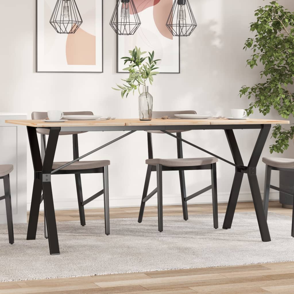 vidaXL Esstisch-Gestell in Y-Form 140x60x73 cm Stahl