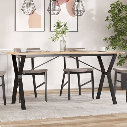 vidaXL Esstisch-Gestell in Y-Form 140x60x73 cm Stahl