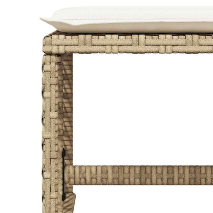 vidaXL Ensemble de salle à manger de jardin 13 pièces avec coussins, résine tressée beige