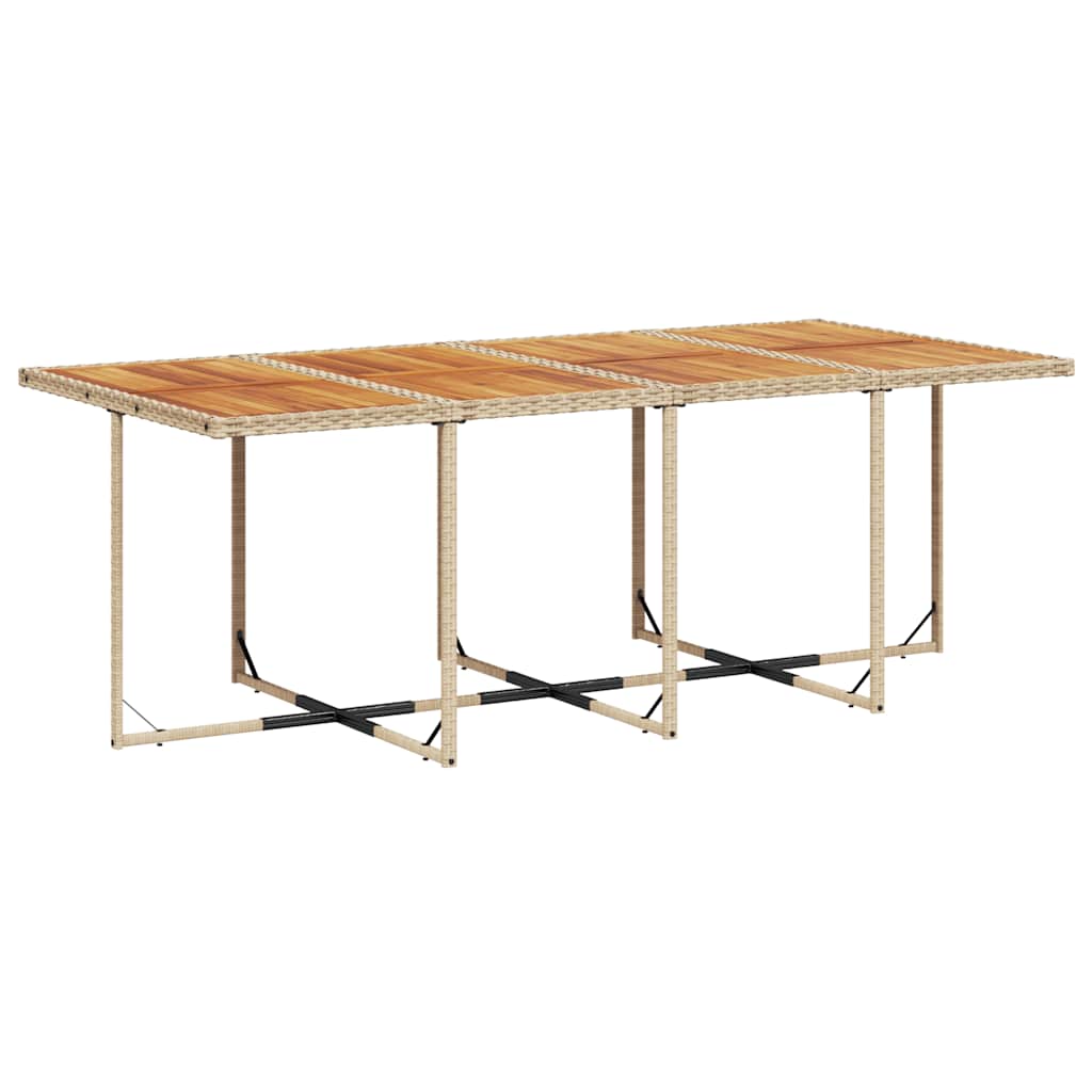 vidaXL Ensemble de salle à manger de jardin 13 pièces avec coussins, résine tressée beige