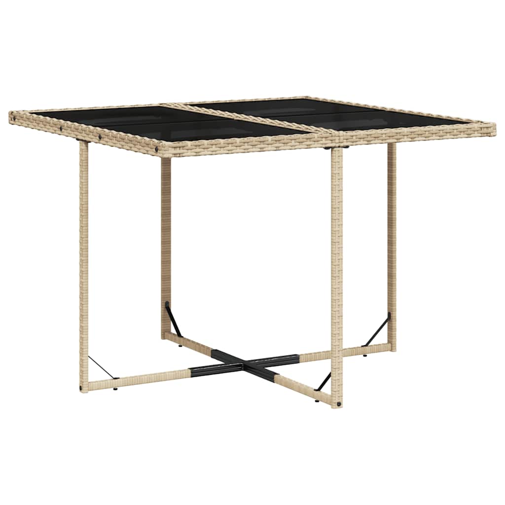 vidaXL Salon de jardin 5 pcs avec coussins mélange beige résine tressée