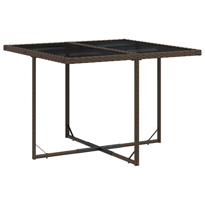 vidaXL Ensemble repas de jardin 5 pcs avec coussins résine tressée marron