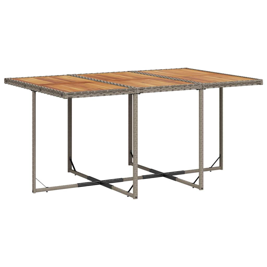 vidaXL Salon de jardin 11 pcs avec coussins résine tressée gris