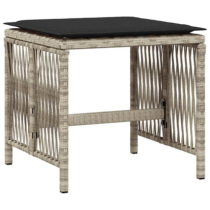 vidaXL Ensemble de salle à manger de jardin 17 pcs avec coussins gris clair en résine tressée
