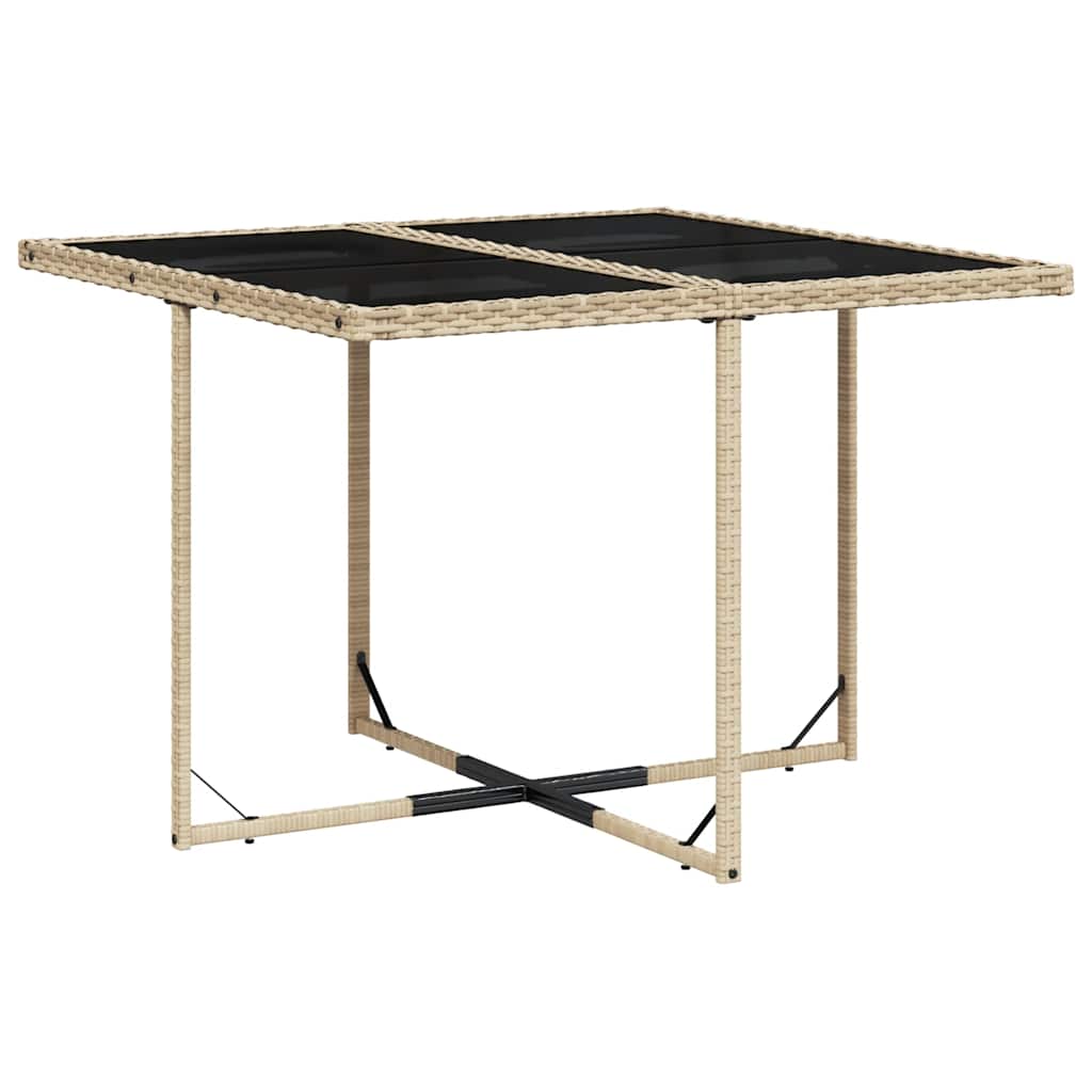 vidaXL Salon de jardin 5 pcs avec coussins mélange beige résine tressée