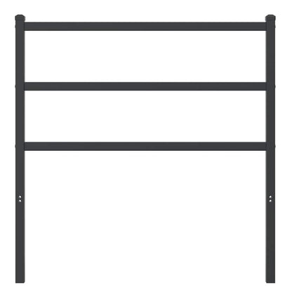 vidaXL Kopfteil Metall Schwarz 90 cm