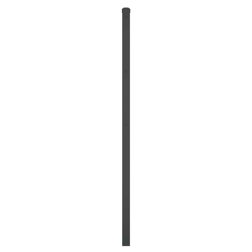 vidaXL Kopfteil Metall Schwarz 90 cm