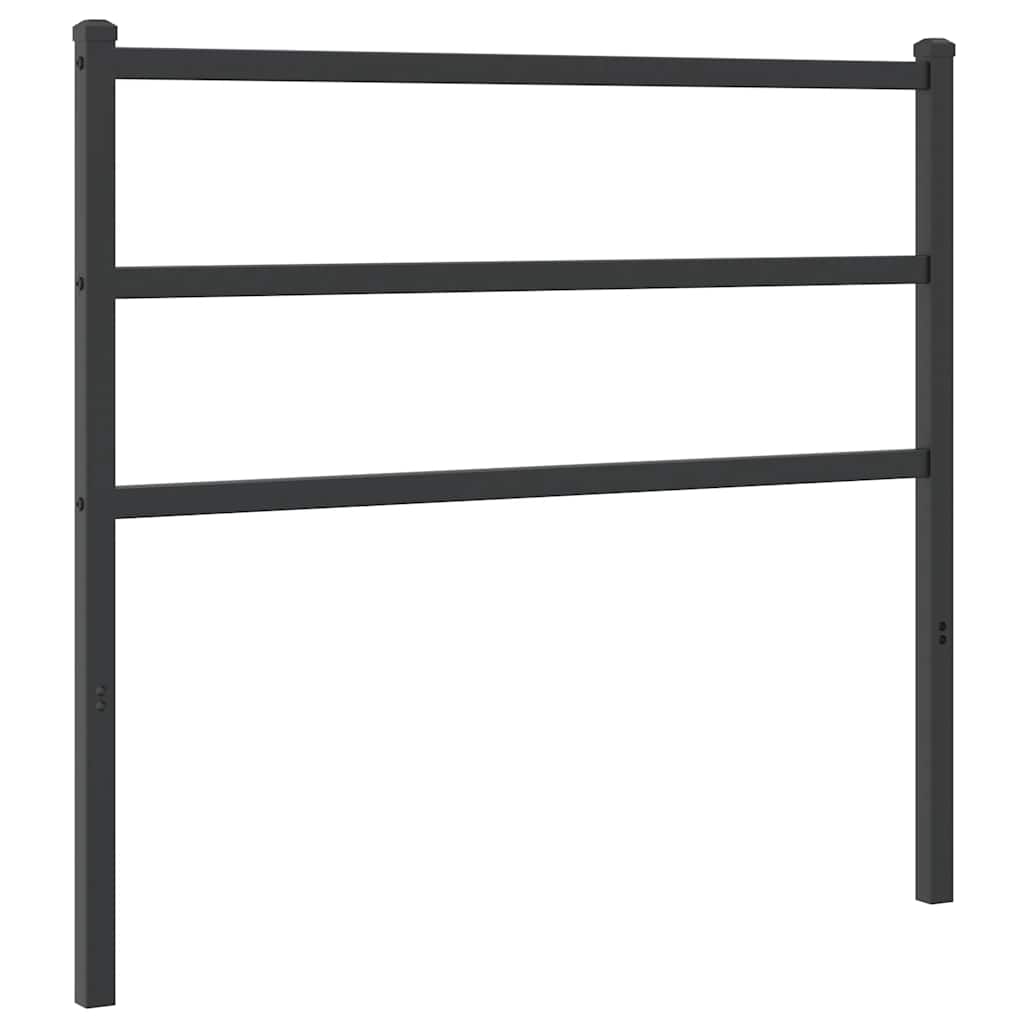 vidaXL Ersatz-Kopfteil Metall Schwarz 100 cm