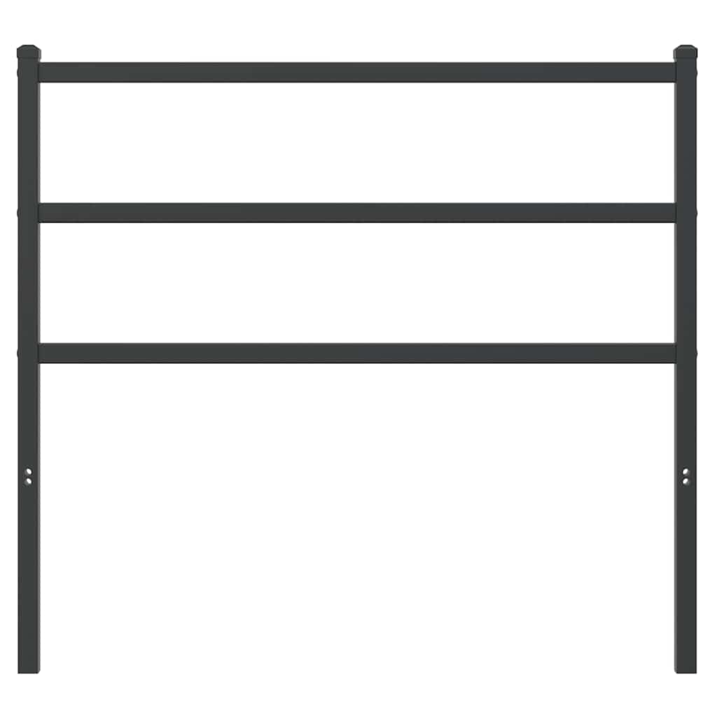 vidaXL Ersatz-Kopfteil Metall Schwarz 100 cm