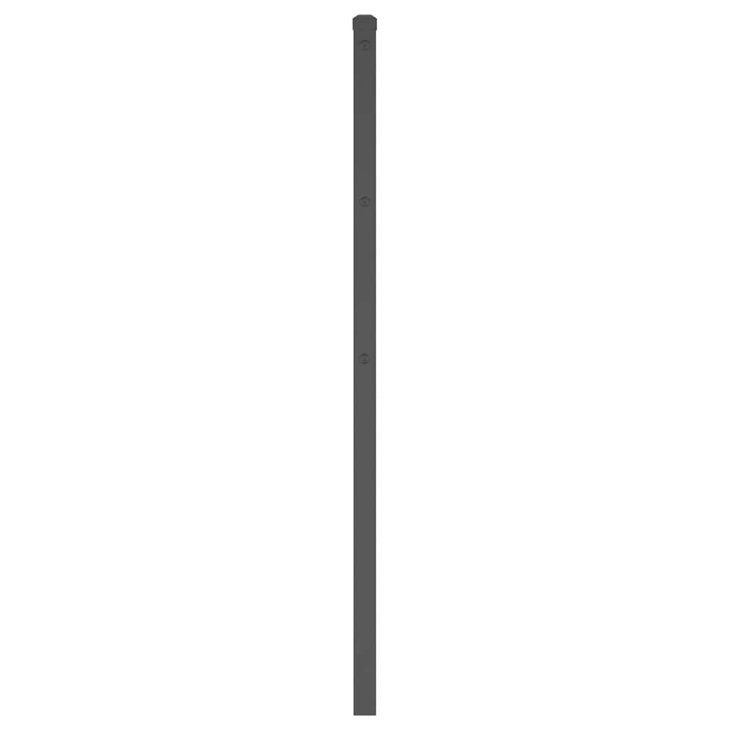 vidaXL Ersatz-Kopfteil Metall Schwarz 180 cm