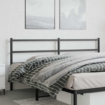 vidaXL Ersatz-Kopfteil Metall Schwarz 180 cm