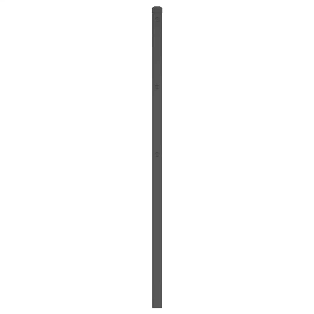 vidaXL Ersatz-Kopfteil Metall Schwarz 193 cm