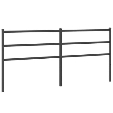 vidaXL Ersatz-Kopfteil Metall Schwarz 200 cm
