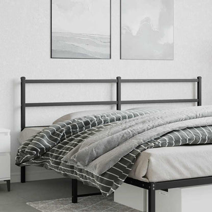 vidaXL Ersatz-Kopfteil Metall Schwarz 200 cm