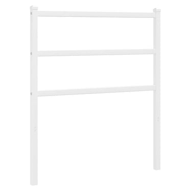 vidaXL Ersatz-Kopfteil Metall Weiß 75 cm