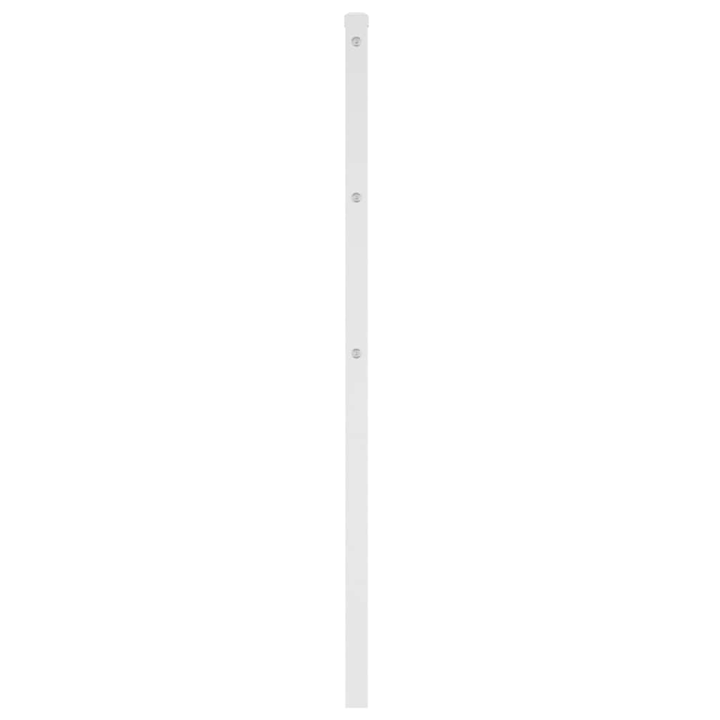 vidaXL Ersatz-Kopfteil Metall Weiß 80 cm