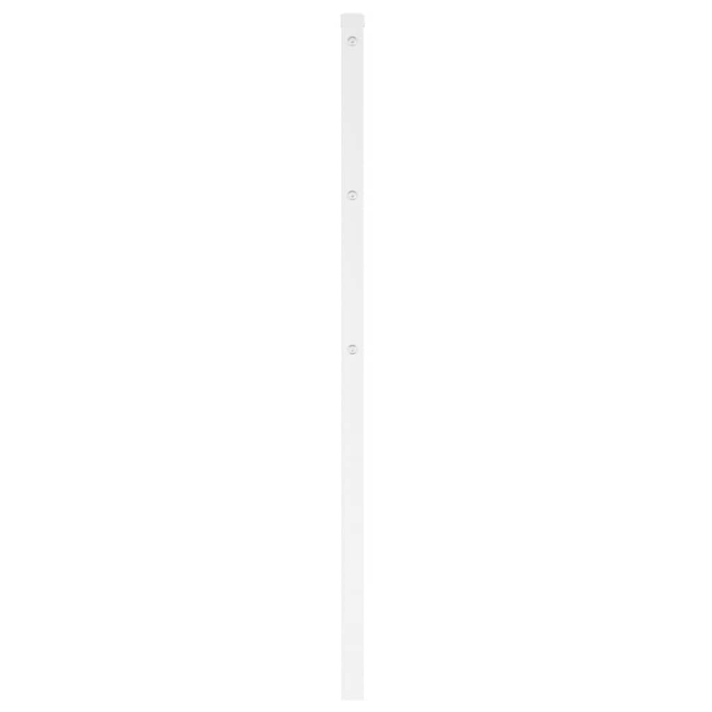 vidaXL Ersatz-Kopfteil Metall Weiß 100 cm