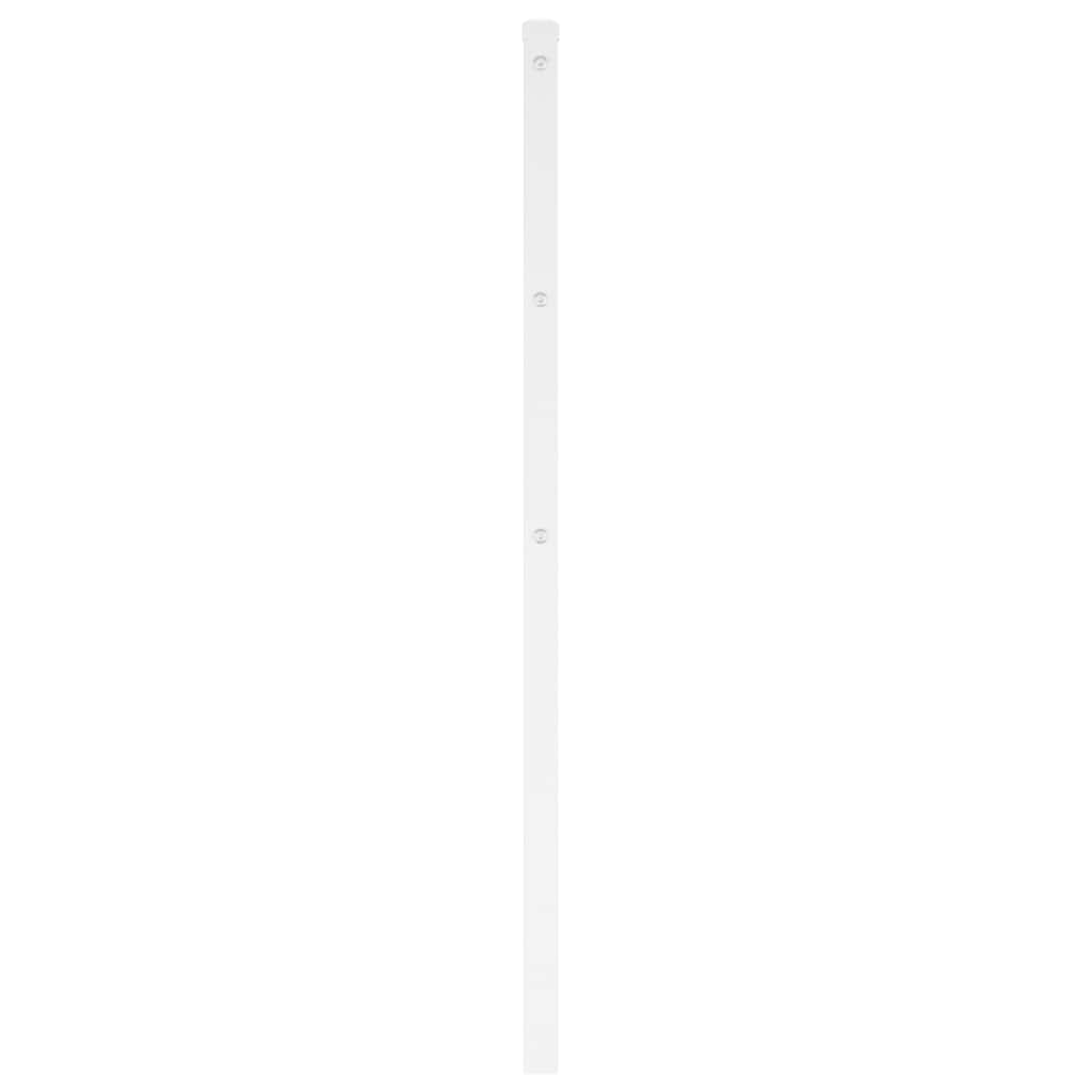 vidaXL Ersatz-Kopfteil Metall Weiß 107 cm