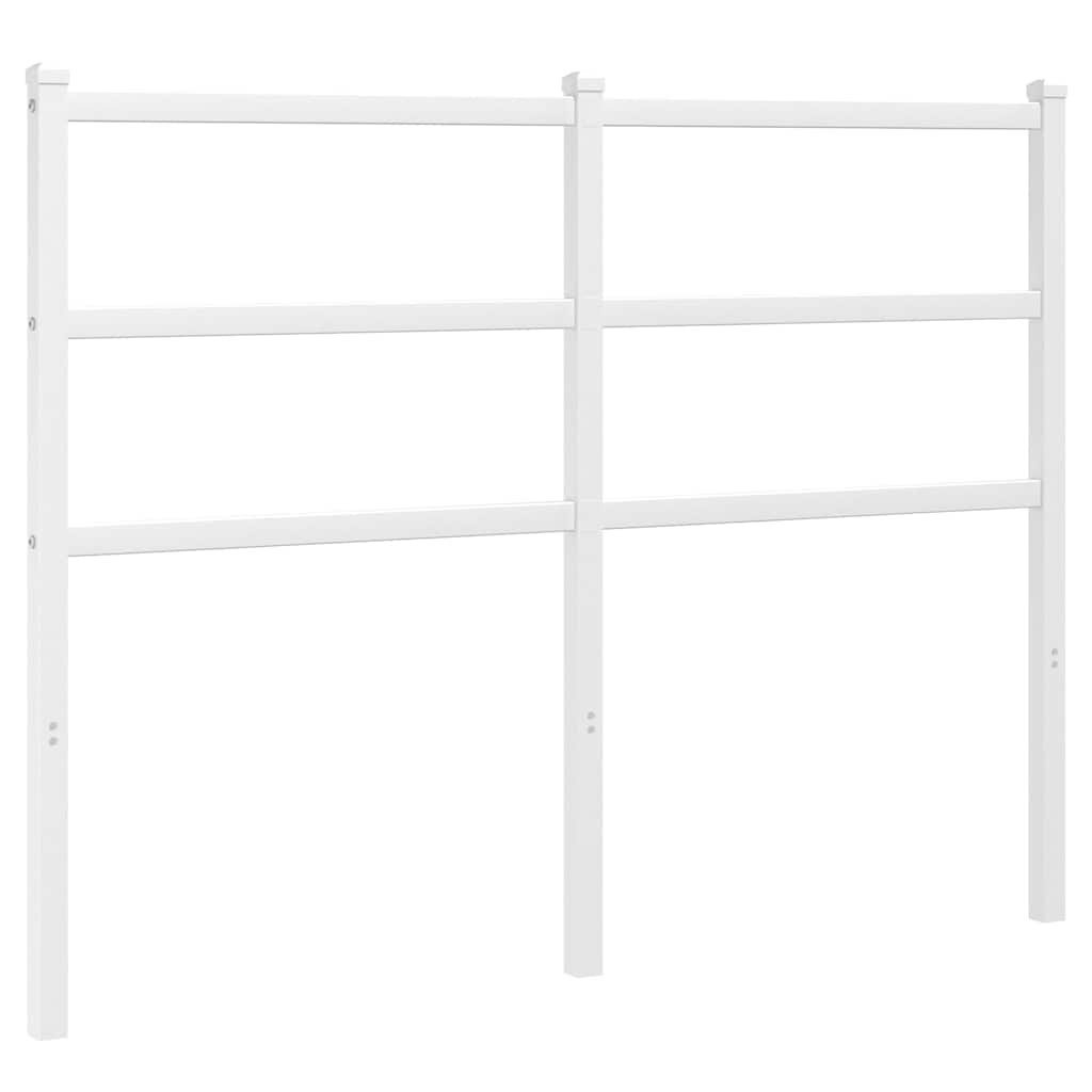 vidaXL Ersatz-Kopfteil Metall Weiß 120 cm