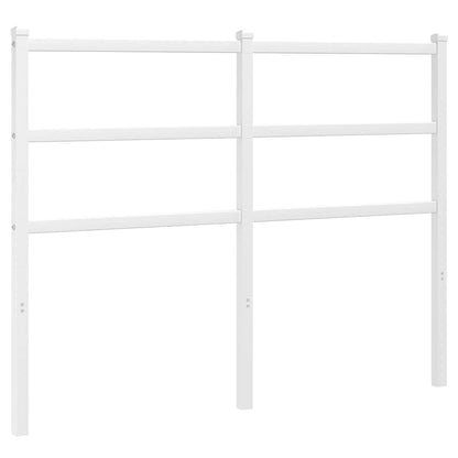 vidaXL Ersatz-Kopfteil Metall Weiß 120 cm