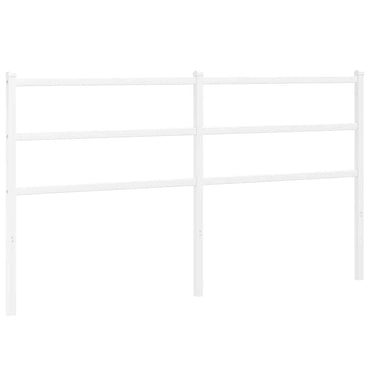 vidaXL Ersatz-Kopfteil Metall Weiß 160 cm