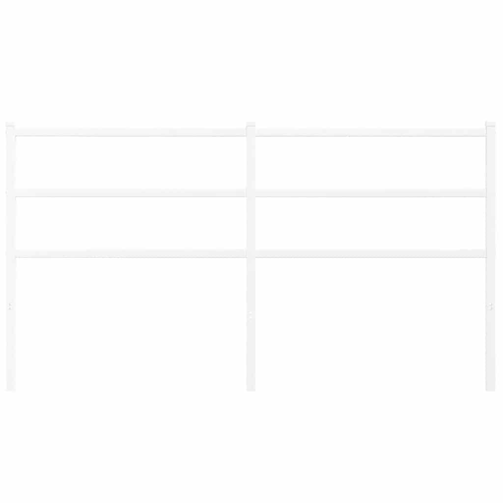 Ersatz-Kopfteil Metall Weiß 160 cm