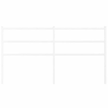 Ersatz-Kopfteil Metall Weiß 160 cm